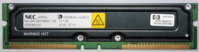 RAMbus DRAM Rimm 128Mb