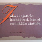 KULKEMATON OSCAR WILDE JUKKA KLEMETTI TYPGRAFIA 1993 - pikkukuva 1