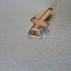 Kultainen risti riipus 14K 25mm - pikkukuva 5
