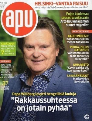 Apu n:o 30 2017 Pepe Willberg. Kaustinen. Eini. Naturisti.