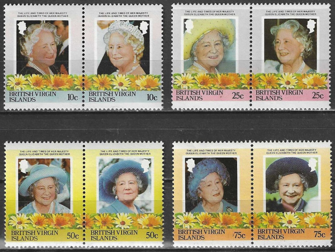 (S0008) BRITISH VIRGIN ISLANDS, 1985 (Queen Mother). MNH**