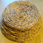 Punottu isohko kulho/kori, siisti, 24cm - pikkukuva 2