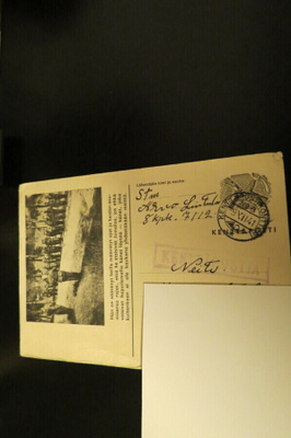 SOTILASPOSTIKORTTI 1941 KENTTÄPOSTINA KULKENUT
