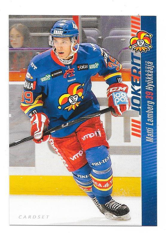 2012-13 CardSet #224 Matti Lamberg Jokerit