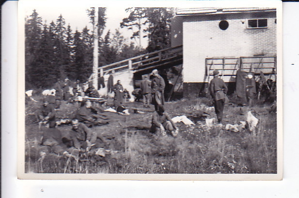 VANHA Valokuva CCCP Venäläiset Sotavangit 6 x 9 cm