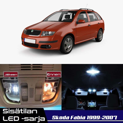 Skoda Fabia (6Y) Sisätilan LED-sarja 12-osainen