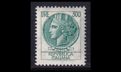 Italia 1369 ** Käyttösarja Italia Turrita 300 L (1972)