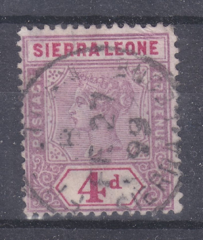 Sierra Leone 1896 Mi 30  vanhaa