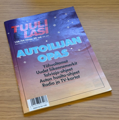 Tuulilasi 10B/1994 Autoilijan opas