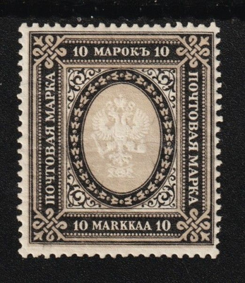 1903 10mk musta merkki leimaamattomana (LaPe 60)
