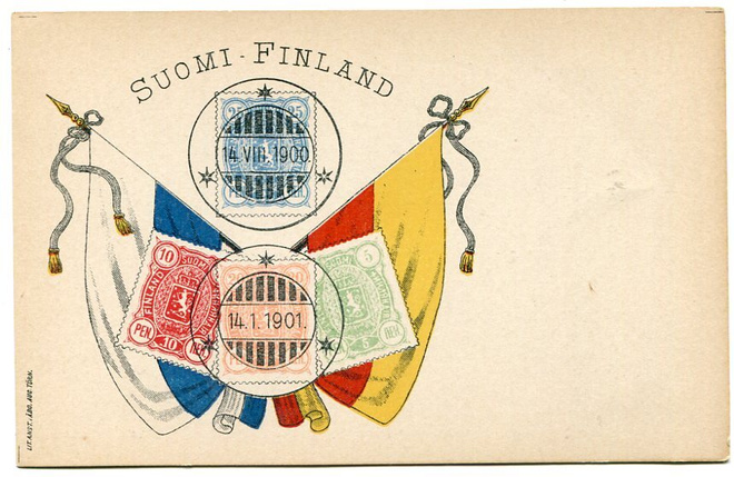 POSTIKORTTI 1901 - SORTOKAUSI - LIPPUAIHE