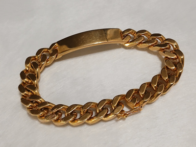Gold plated Nick free ranneketju laatta
