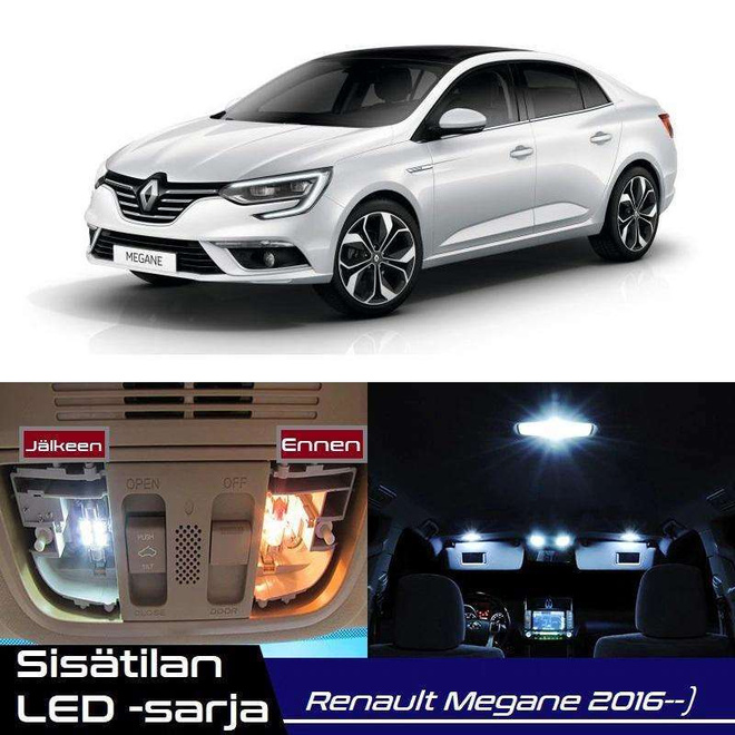 Renault Megane IV Sisätilan LED-sarja 9-osainen