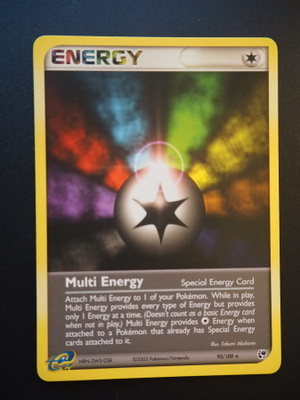 Pokemon kortti Multi Energy EX Sandstorm rare