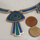 Vintage Meksikolainen Design kaulakoru Alpakka - pikkukuva 2