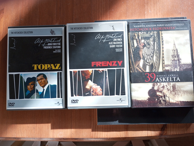 Alfred Hitchcock dvd elokuvia