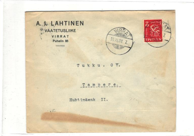FIRMAK.VIRRAT A . J. LAHTINEN