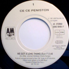 CE CE PENISTON  ::  WE GOT A LOVE THANG :: VINYL  7"    1991 - pikkukuva 3