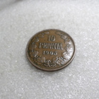 10 penniä 1905 kulkematon hieman patinoitunut, - pikkukuva 3