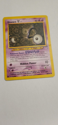 Unown [V] #89 Pokemon Neo Destiny card