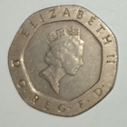 Iso-Britannia 20 p (twenty pence) 1987, 2 kuvaa - pikkukuva 2
