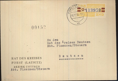 DDR Verwaltungspost Mi 25 kirje