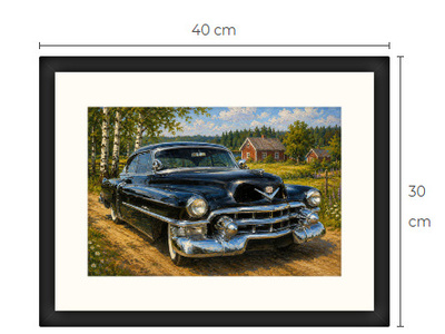 Uusi 1953 Cadillac art print 30 cm x 40 cm