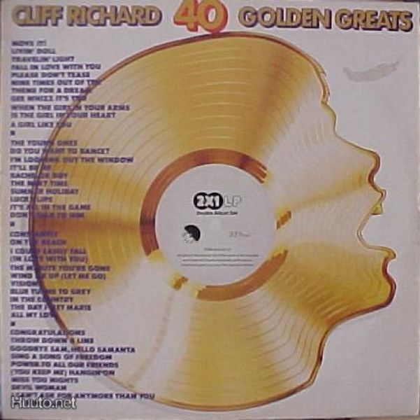CLIFF RICHARD  ::  40 GOLDEN GREATS  ::  2  x  VINYYLI    LP