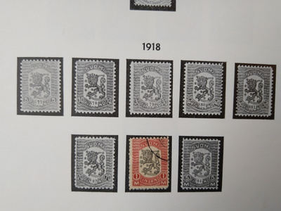 1918 Vaasan malli 1 kpl postimerkki