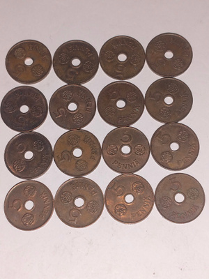 5-penniset 1941 ja 1942 16kpl