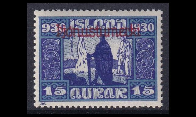 Islanti 48 ** Virkamerkki Allthing 15 A (1930)