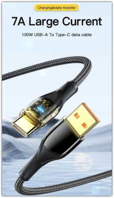 Essager USB A - USB C -datakaapeli / latauskaapeli / 1m
