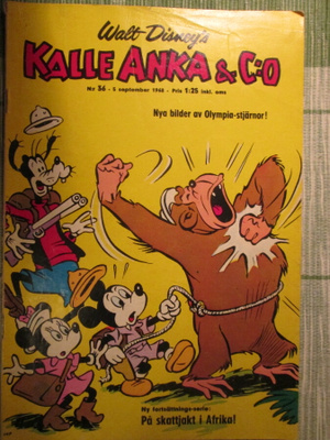 KALLE ANKA & CO 36/1968 SARJAKUVALEHTI WALT DISNEY`S