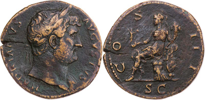ANCIENT / ROME (II): EMPIRE / Hadrian, Æ-Sestertius 126-127