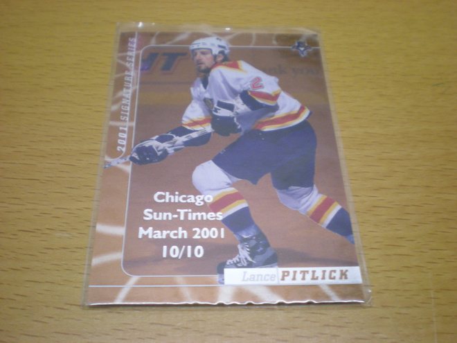 Lance Pitlick 2000-01 Be A Player Signature Series # 134 Chi