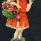 Wanha - Kaunis tyttö ja ruusukori - 1900-l alku - pikkukuva 2