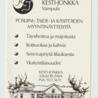 Postikortti, VAMPULA, , KESTI-JONKKA, Mainoskortti - pikkukuva 1