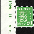 1930 M-30 Leijona 20 p vihreä ** Lape 145 LP Lm1 TIL N:o - pikkukuva 1