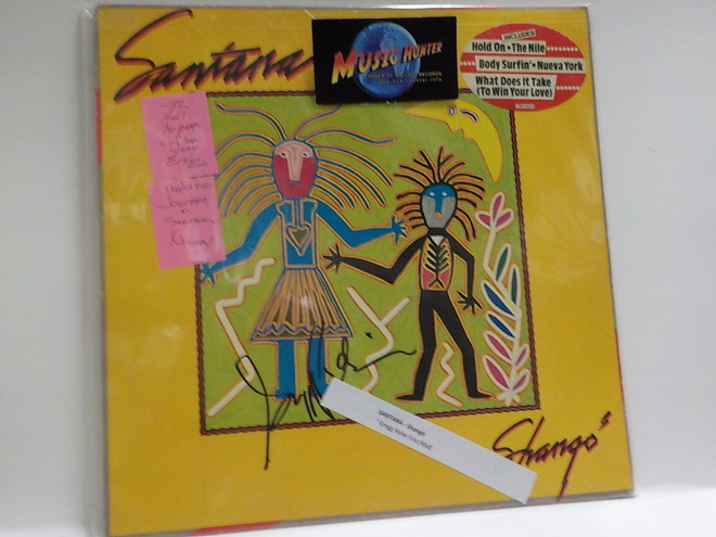 SANTANA - SHANGO GREG ROLIE  NIMIKIRJOITUS EX+/EX+ LP