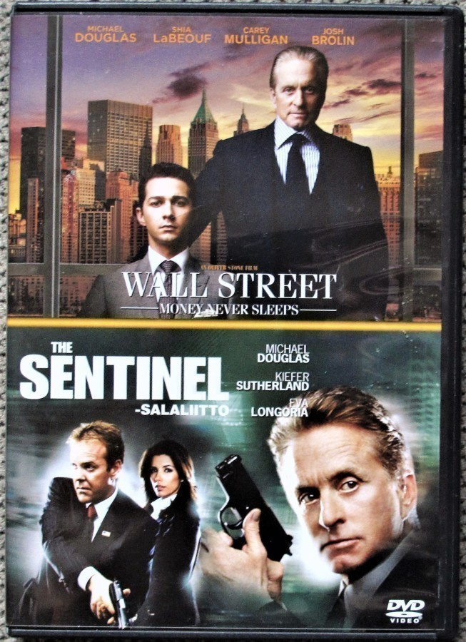 2 x M Douglas : Wall street / The Sentinel ,suomi text dvd