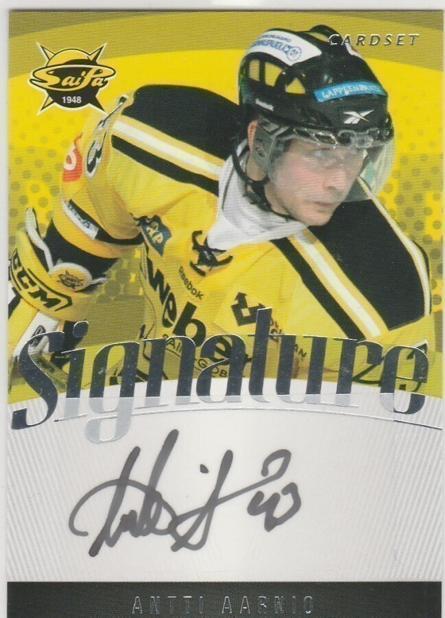 2011/12 Cardset Signature Antti Aarnio , Saipa