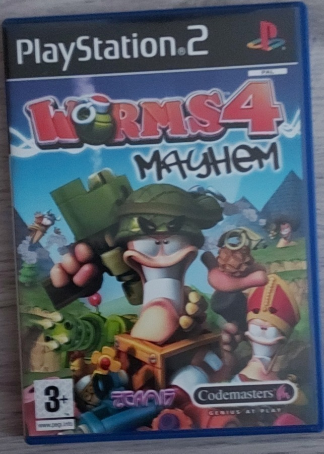 * Worms 4 Mayhem PS2 PAL MIB Lue Kuvaus
