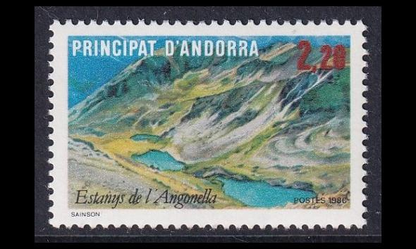 Andorra Fr 372 ** Turismi (1986)
