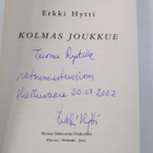 Erkki Hytti : Kolmas joukkue (signeerattu, tekijän omiste) - pikkukuva 3