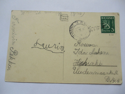 1942 Linnava (Lieksa) rivil + pvl 14