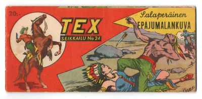 TEX n:o 24 SALAPERÄINEN EPÄJUMALANKUVA 1.vuosik.