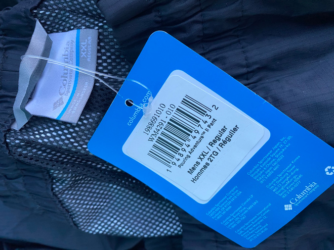 Columbia Pouring Adventure II Waterproof Pants Black  housut