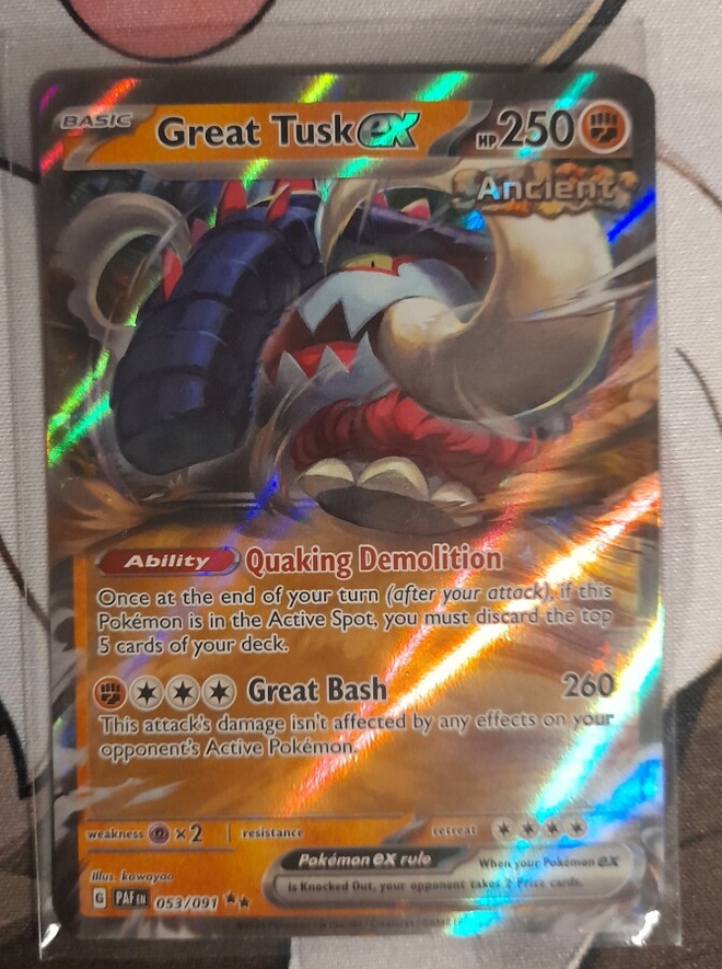 Great Tusk ex #53 Pokemon Paldean Fates - NM/M