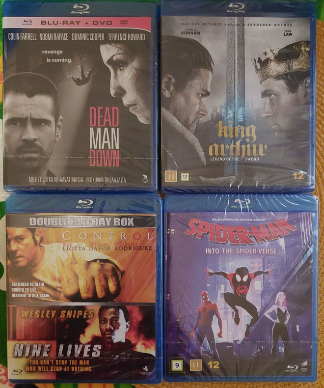Blu-ray leffoja 6 kpl  >>kaikki UUSIA !!!!<<