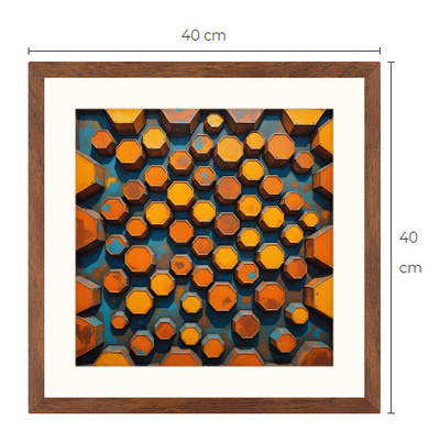 Uusi uniikki abstrakti art print taulu 40 cm x 40 cm